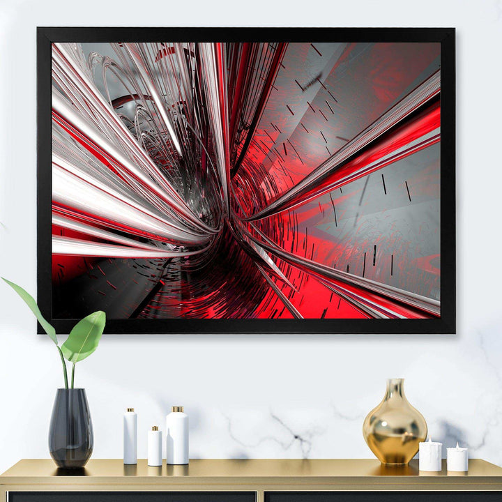 Fractal Deep into Middle - Modern Living Room Wall Decor
