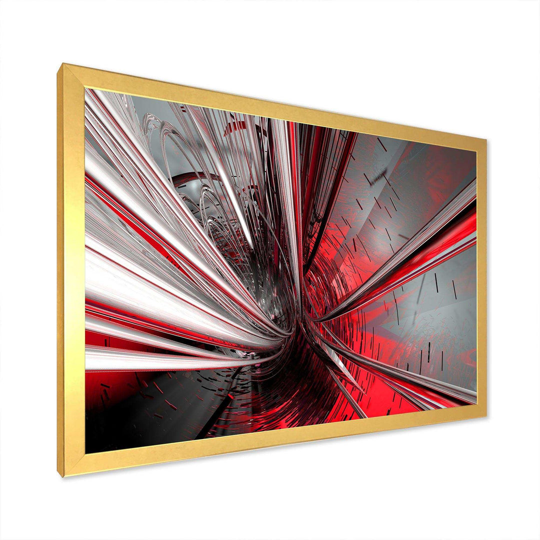 Fractal Deep into Middle - Modern Living Room Wall Decor