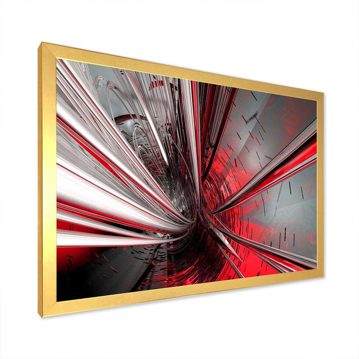 Fractal Deep into Middle - Modern Living Room Wall Decor