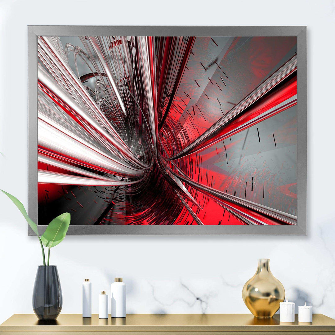 Fractal Deep into Middle - Modern Living Room Wall Decor