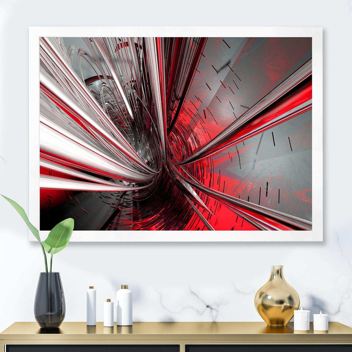 Fractal Deep into Middle - Modern Living Room Wall Decor