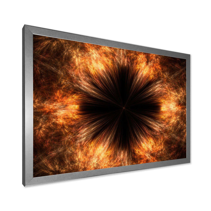 Fractal Black Brown Flower - Modern Wall Art Prints
