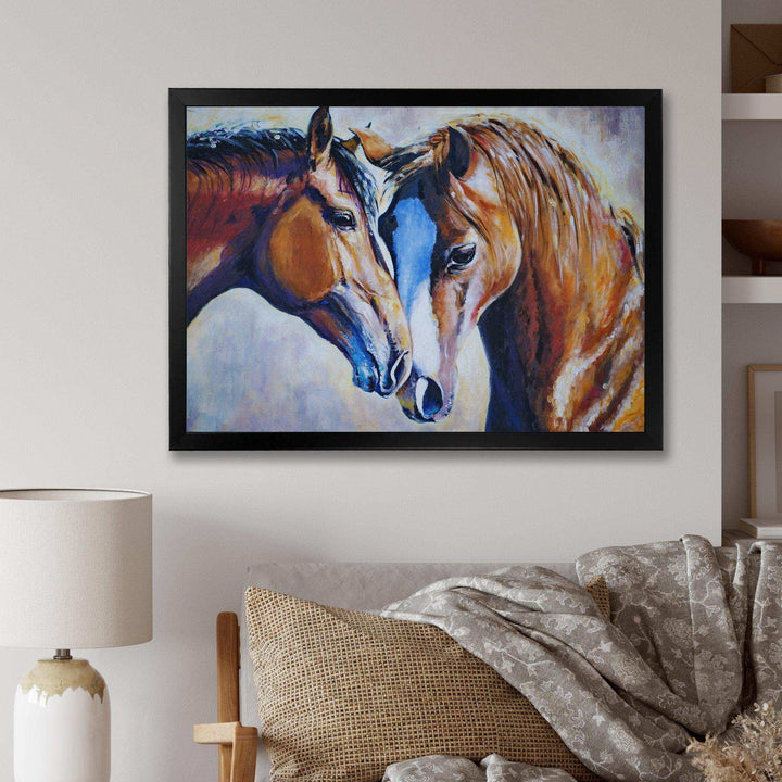 Brown Amorous Horses