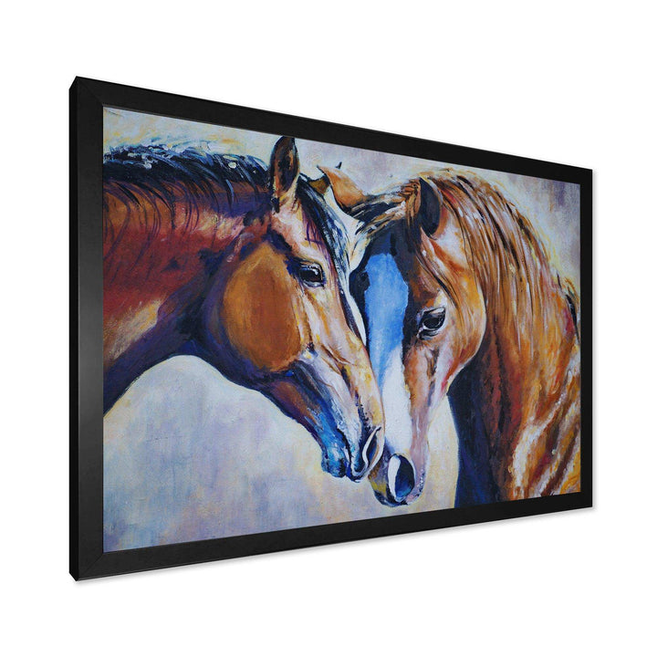 Brown Amorous Horses