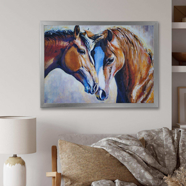 Brown Amorous Horses