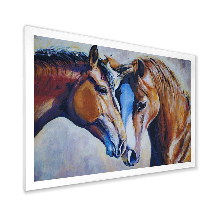 Brown Amorous Horses