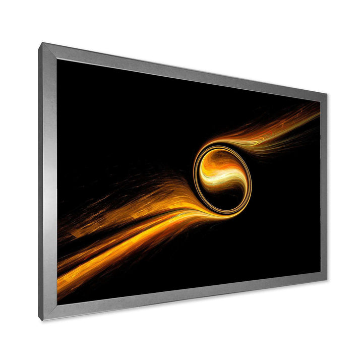 Fractal Dancing Yellow Design - Modern Bedroom Wall Art