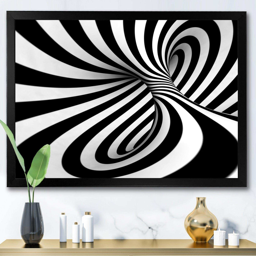 Spiral Black n White - Modern Wall Art Prints