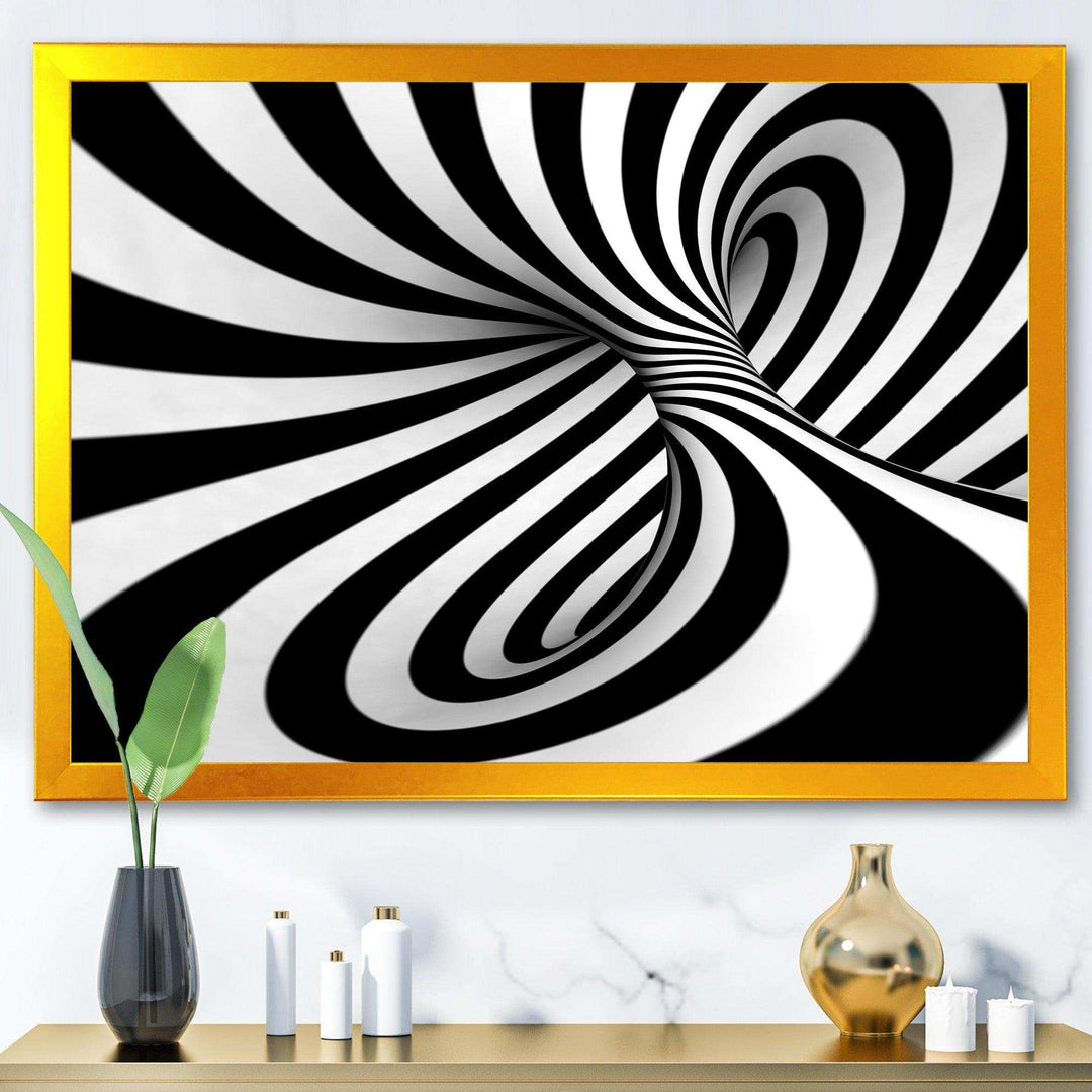 Spiral Black n White - Modern Wall Art Prints