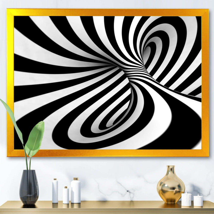 Spiral Black n White - Modern Wall Art Prints