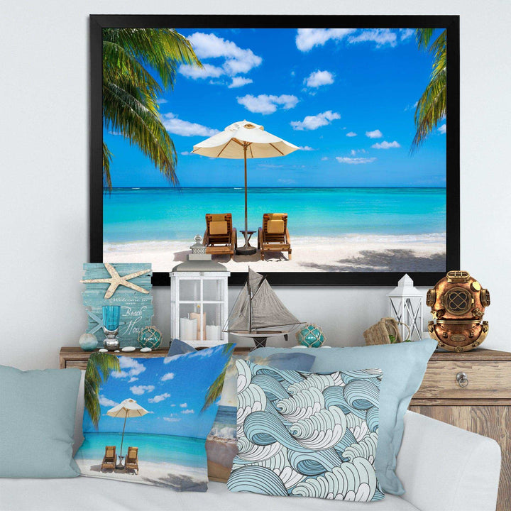 Turquoise Beach with Chairs