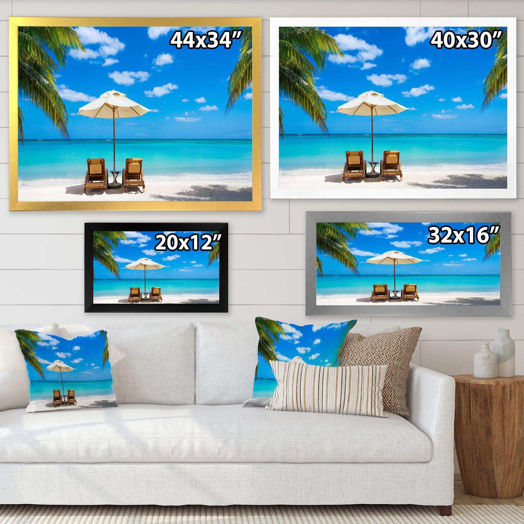 Turquoise Beach with Chairs