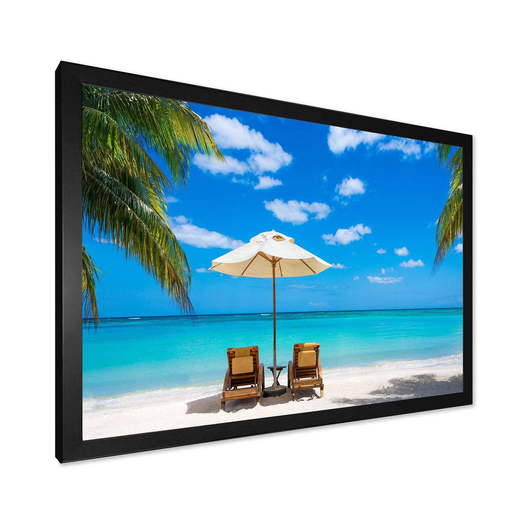 Turquoise Beach with Chairs