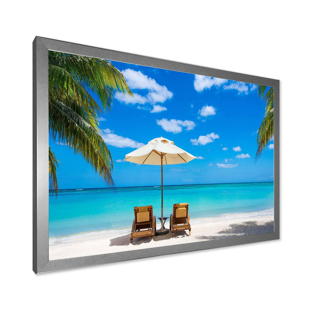 Turquoise Beach with Chairs