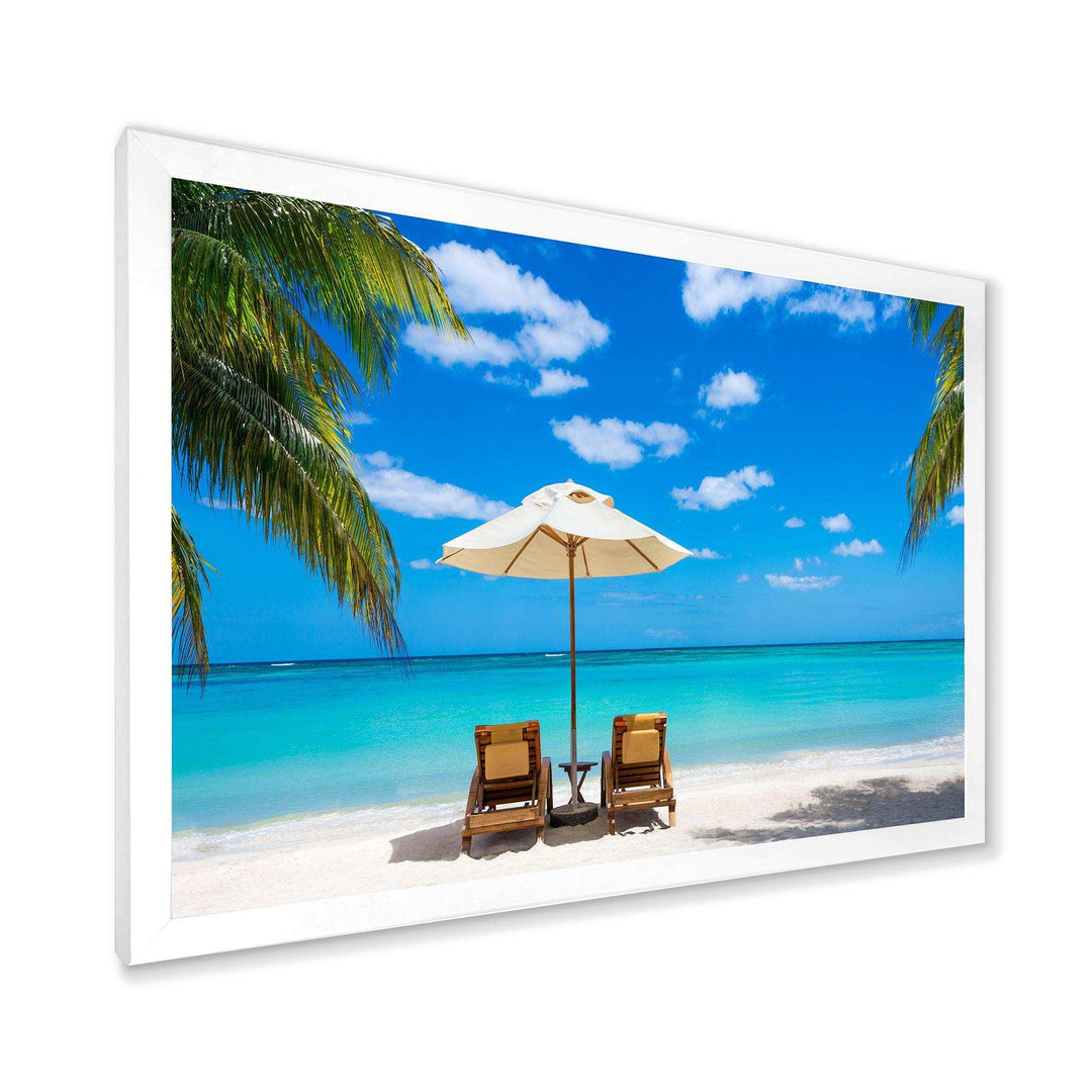 Turquoise Beach with Chairs