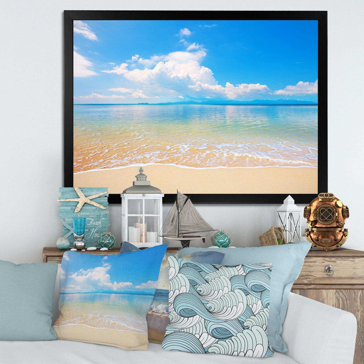 Large Clouds Over Calm Beach