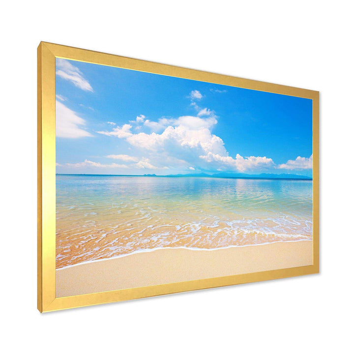 Large Clouds Over Calm Beach