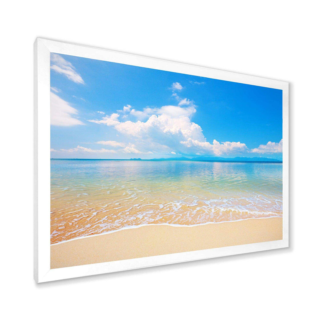 Large Clouds Over Calm Beach