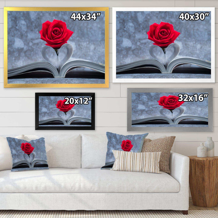 Red Rose Inside the Book