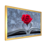 Red Rose Inside the Book