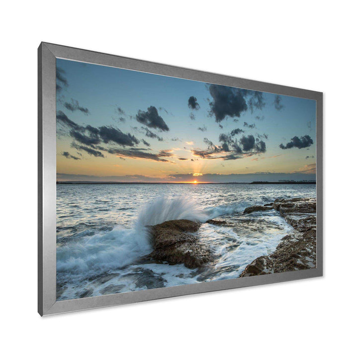 Designart Bright Sydney Sunset Over Sea - Beach Wall Art