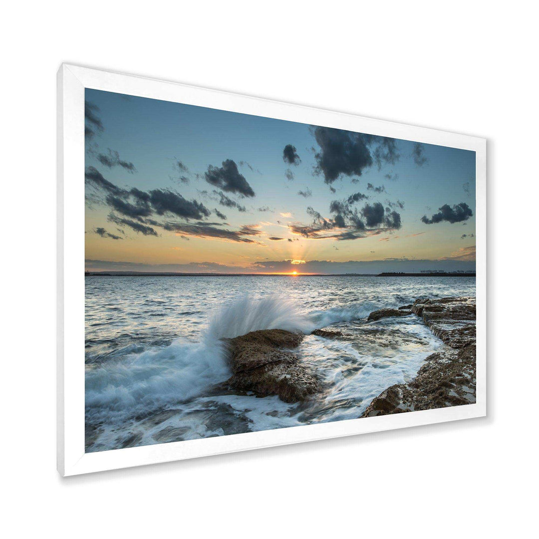 Designart Bright Sydney Sunset Over Sea - Beach Wall Art
