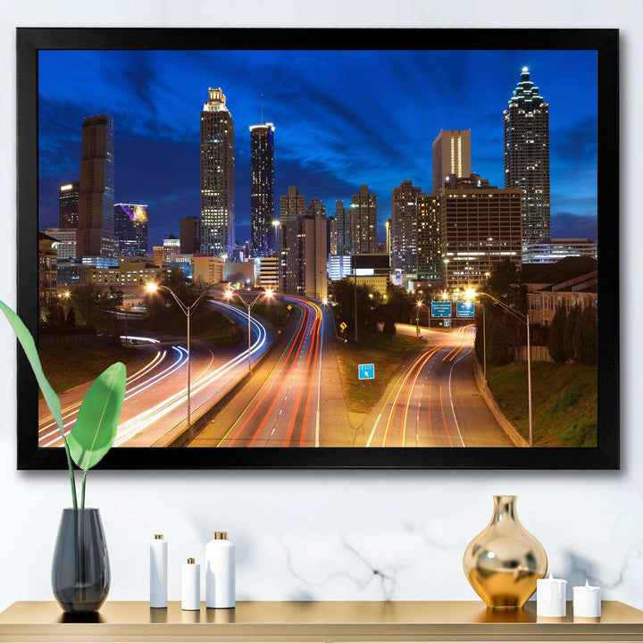 Atlanta Skyline Twilight Blue Hour