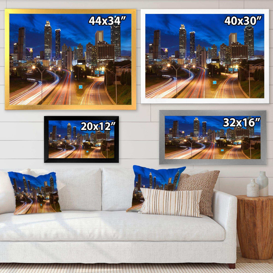 Atlanta Skyline Twilight Blue Hour