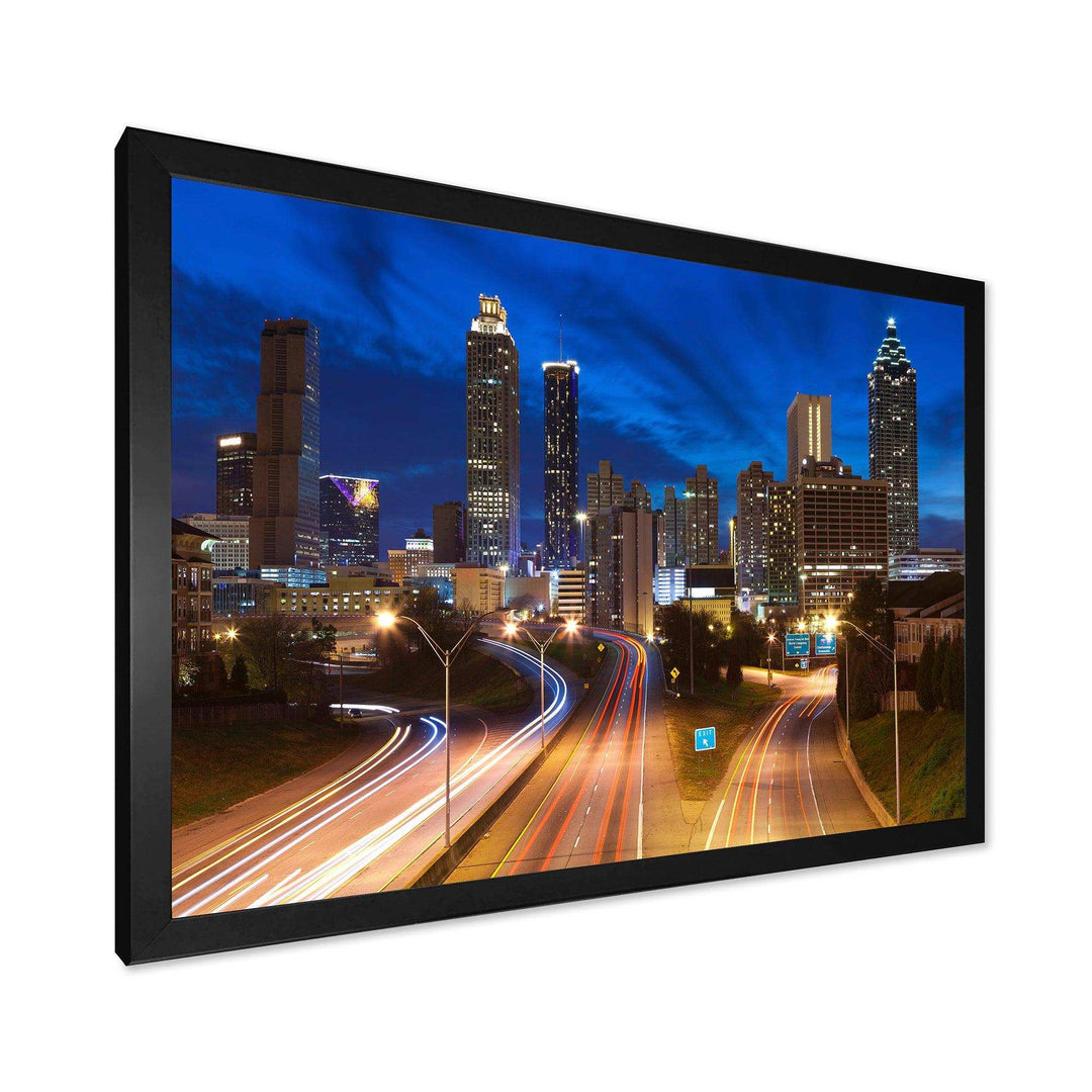 Atlanta Skyline Twilight Blue Hour