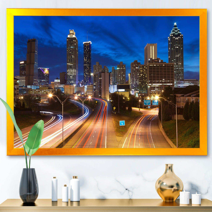 Atlanta Skyline Twilight Blue Hour