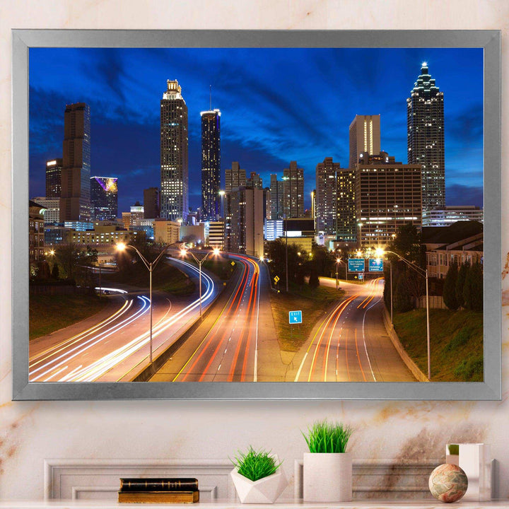 Atlanta Skyline Twilight Blue Hour