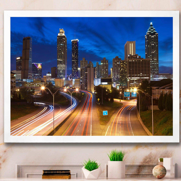 Atlanta Skyline Twilight Blue Hour