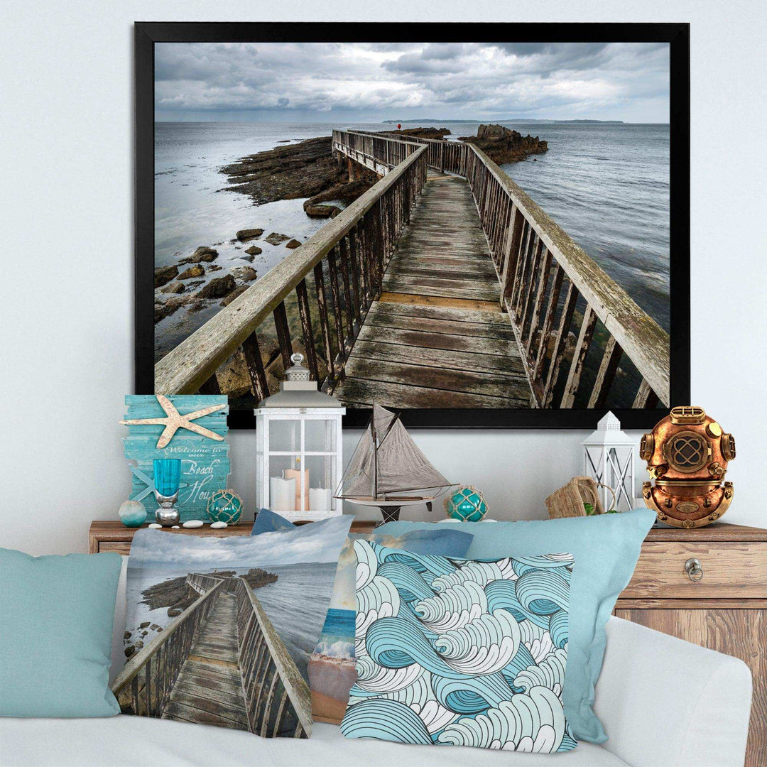 Wooden Pier on North Irish Coastline