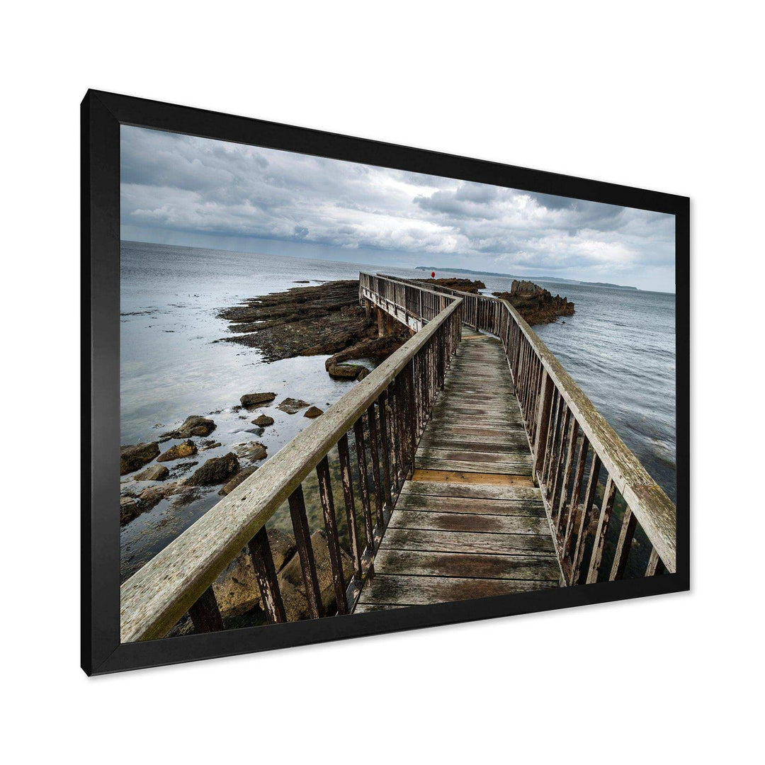 Wooden Pier on North Irish Coastline