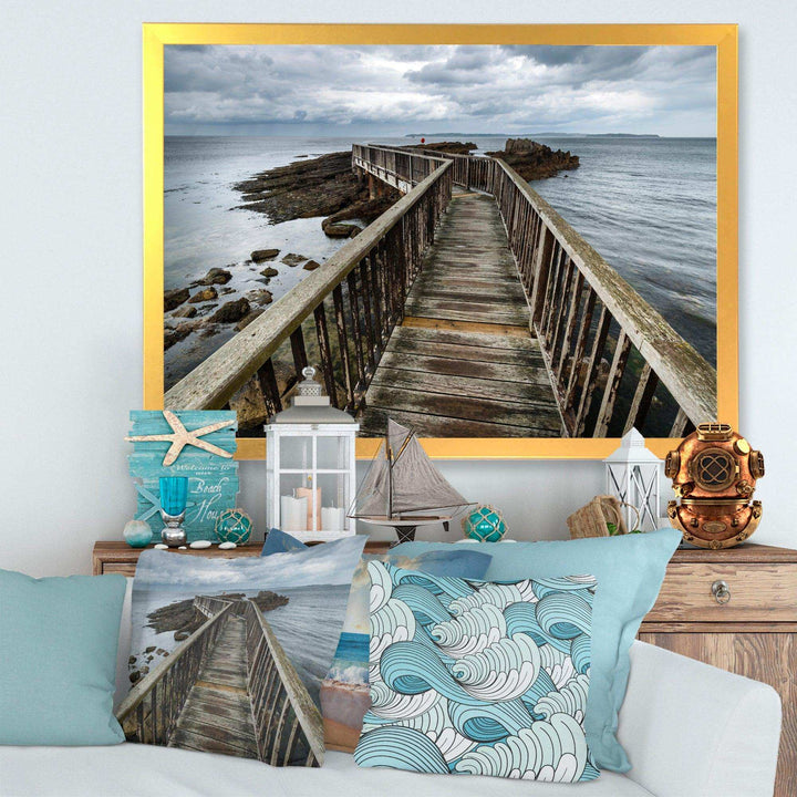 Wooden Pier on North Irish Coastline