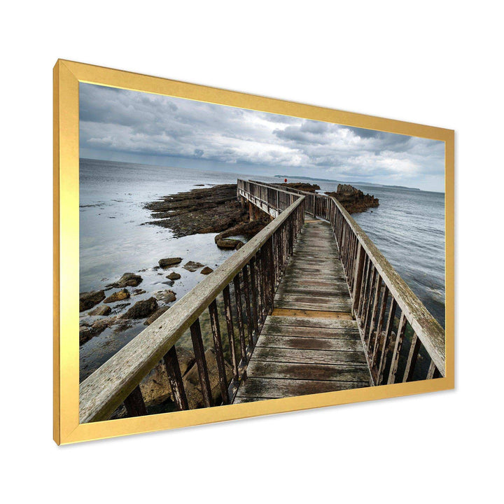 Wooden Pier on North Irish Coastline