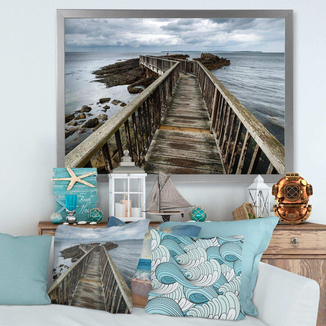 Wooden Pier on North Irish Coastline