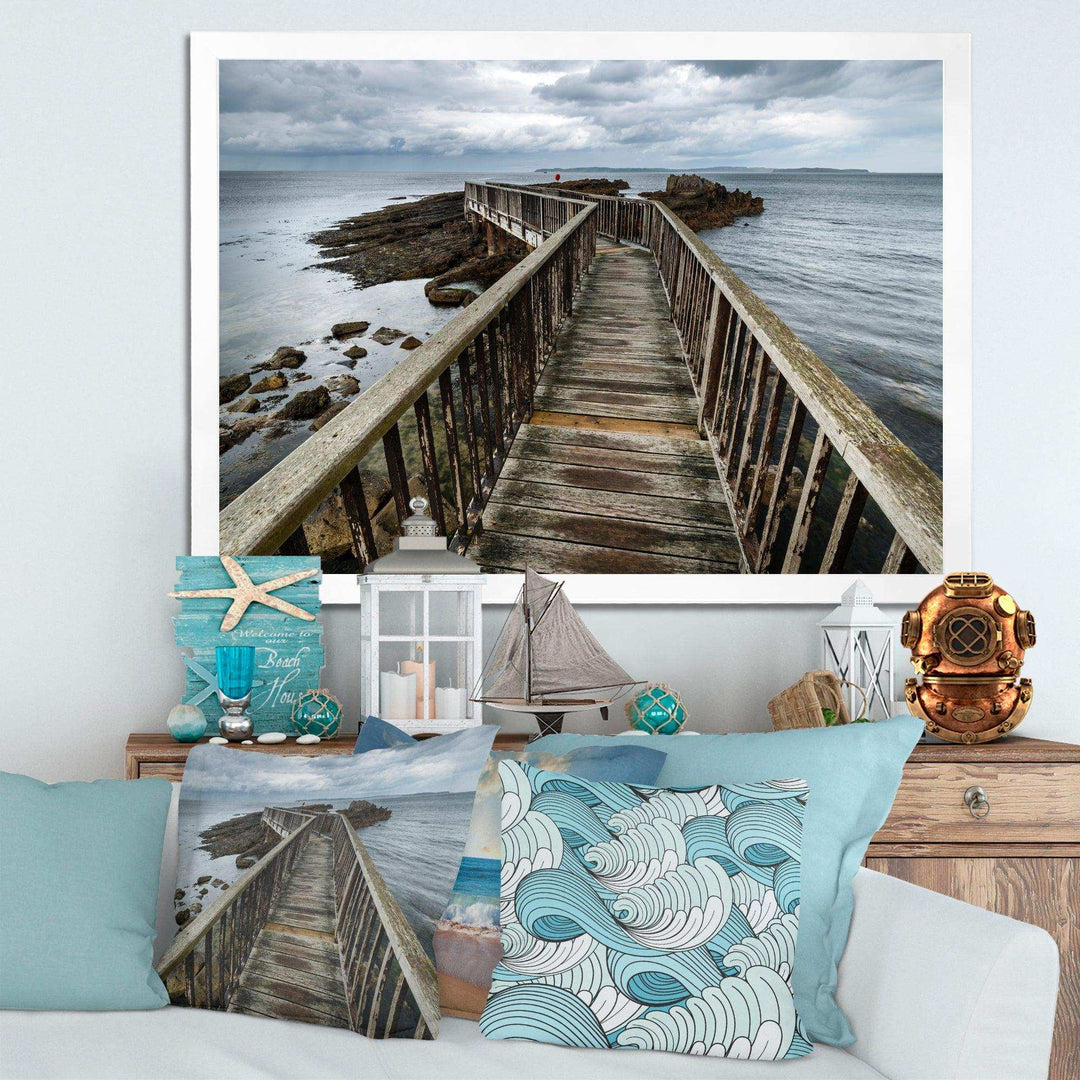 Wooden Pier on North Irish Coastline