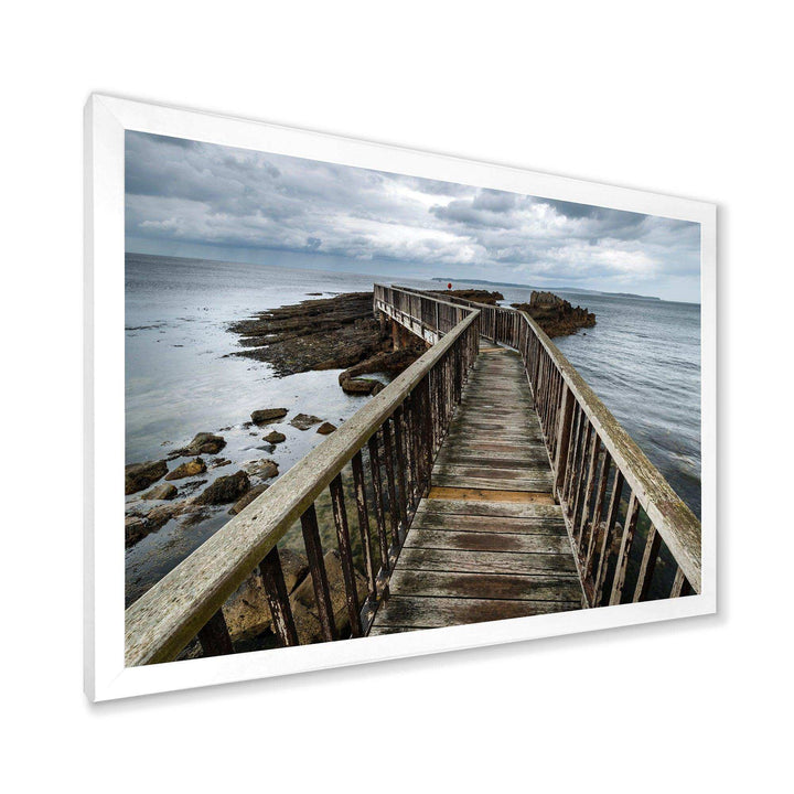 Wooden Pier on North Irish Coastline