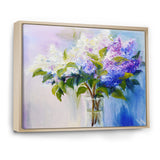 Blue and White Lilacs in Vase