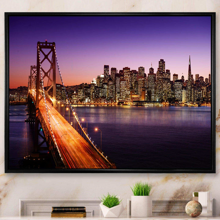 San Francisco skyline and Bay Bridge