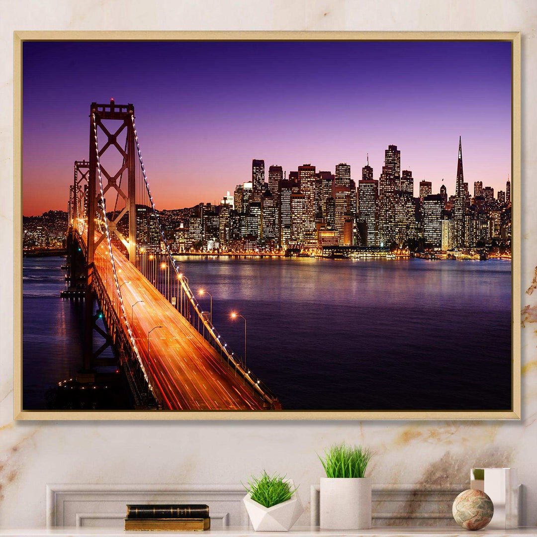 San Francisco skyline and Bay Bridge