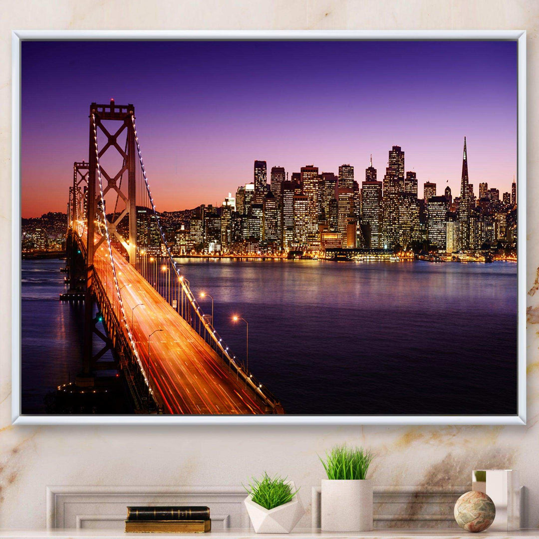 San Francisco skyline and Bay Bridge