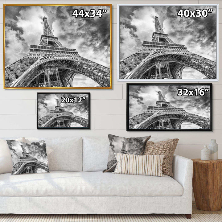 Black and White View of Paris Paris Eiffel Tower