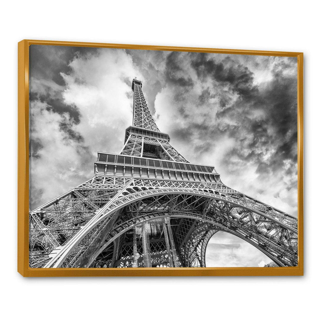 Black and White View of Paris Paris Eiffel Tower