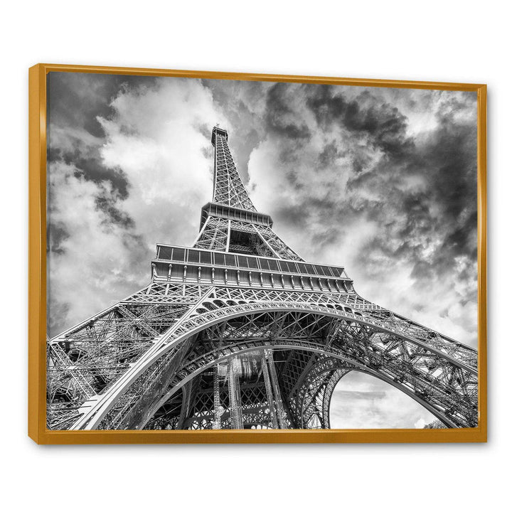 Black and White View of Paris Paris Eiffel Tower