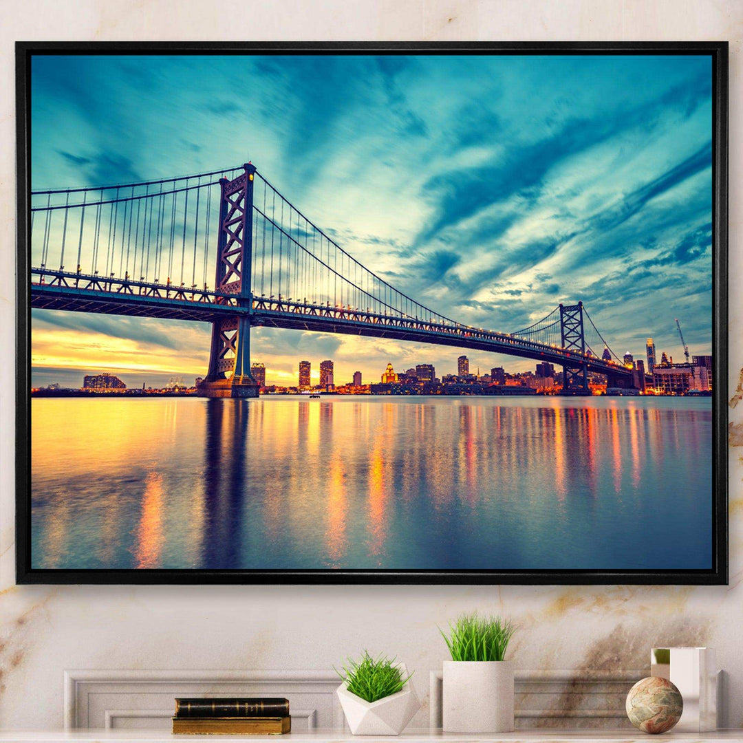 Ben Franklin Bridge in Philadelphia