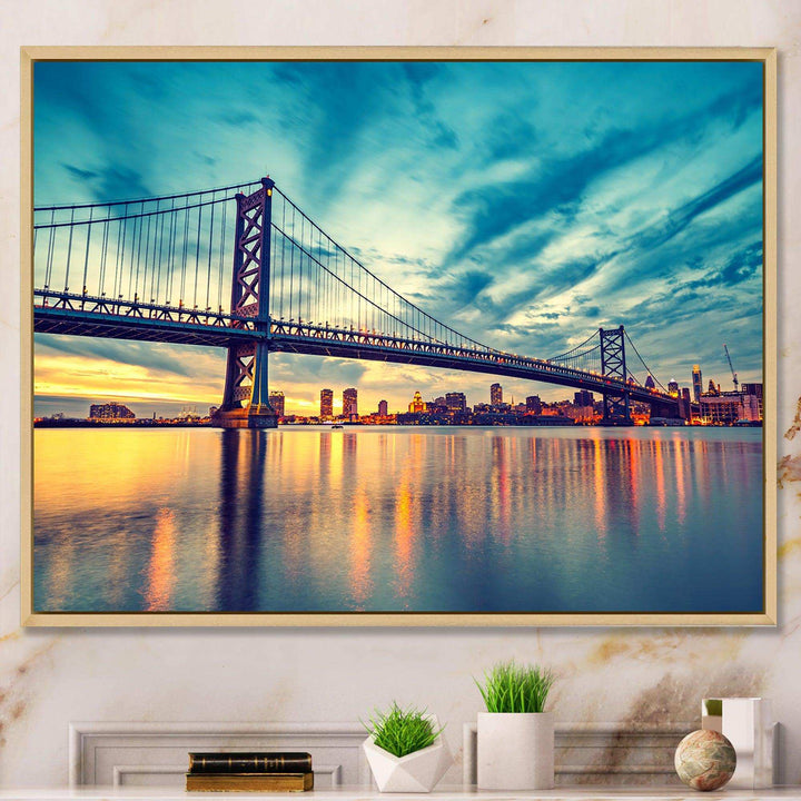 Ben Franklin Bridge in Philadelphia