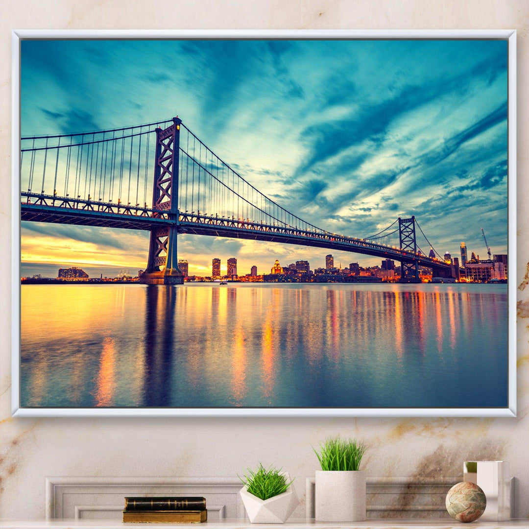 Ben Franklin Bridge in Philadelphia