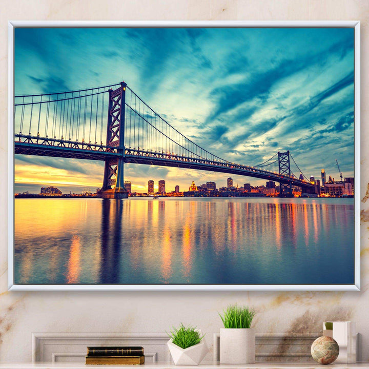 Ben Franklin Bridge in Philadelphia